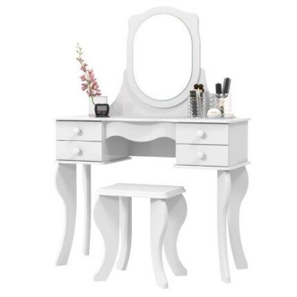 Penteadeira 4 Gavetas Com Banco Princesa Patrimar