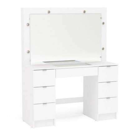 Penteadeira Camarim França 6 lâmpadas Branco Politorno