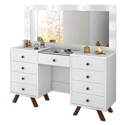 Penteadeira Camarim Mila Branco – Luapa Móveis